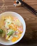 ちょっと懐かしい蜜柑缶詰入りポテトサラダ
