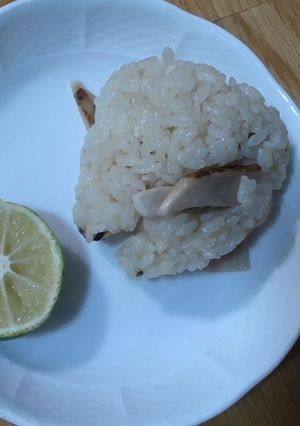 松茸ご飯おにぎりーーーーーーー♡-レシピのメイン写真