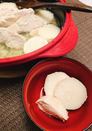 鶏むね肉と山芋の鍋ベース-レシピのメイン写真