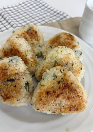 カルシウム強化！おかかチーズ焼きおにぎり-レシピのメイン写真