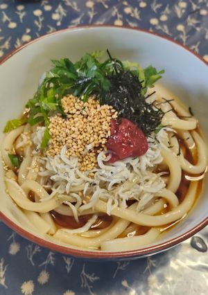 超簡単✨️冷たい梅しらすうどん-レシピのメイン写真