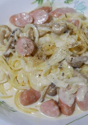 不器用牛乳でクリームパスタ-レシピのメイン写真