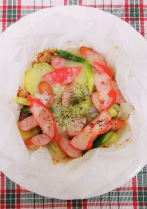 栄養士の卵考案☆たっぷり野菜のチーズ蒸し-レシピのメイン写真
