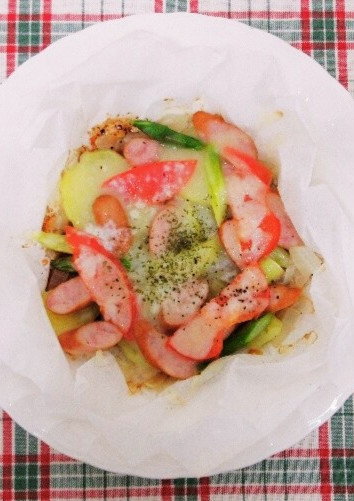 栄養士の卵考案☆たっぷり野菜のチーズ蒸し-レシピのメイン写真
