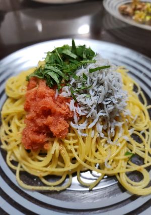 明太子とシラスの和風パスタ-レシピのメイン写真