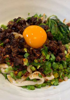 【手打ち】汁なし担々うどん-レシピのメイン写真
