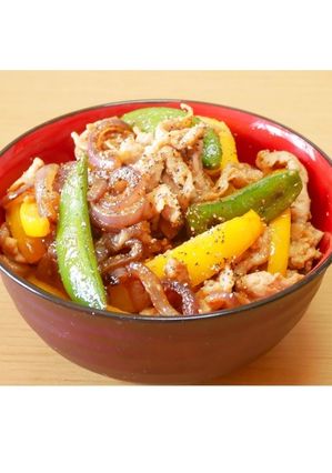豚肉味噌生姜炒め丼-レシピのメイン写真