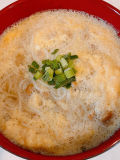 ふわとろ納豆玉子の、にゅうめん-レシピのメイン写真