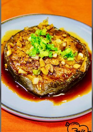 まぐろのテールのステーキ!ガリバタ醤油!-レシピのメイン写真