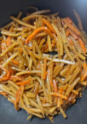 【適当漢飯】きんぴらごぼー-レシピのメイン写真