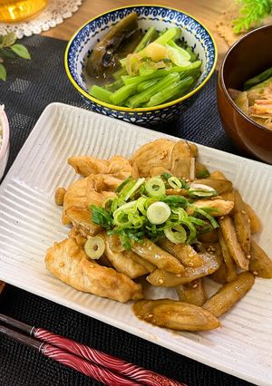 鶏胸肉とごぼうの甘辛炒め-レシピのメイン写真