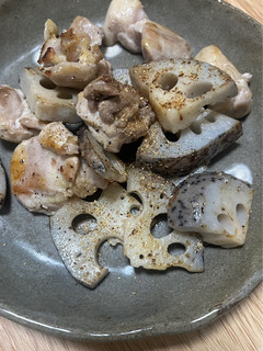 れんこんと鶏肉炒め-レシピのメイン写真