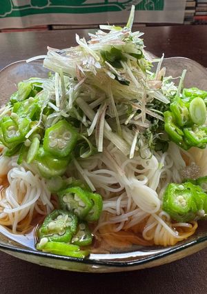 たっぷり薬味をモリモリ食すための冷し素麺-レシピのメイン写真