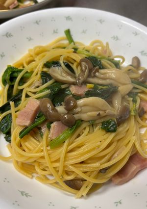 ほうれん草とベーコンとしめじの和風パスタ-レシピのメイン写真