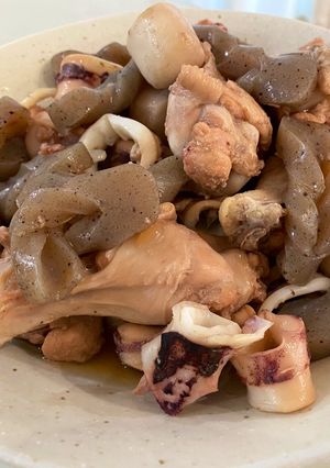 イカと手羽元の煮物-レシピのメイン写真