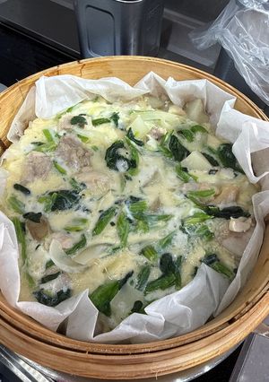 蒸しスパニッシュオムレツ-レシピのメイン写真