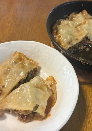フライパンで簡単！包まない餃子-レシピのメイン写真