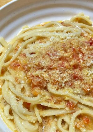 トマトカルボうどん-レシピのメイン写真