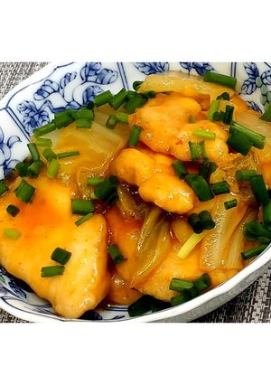 白菜と鶏むね肉の中華あんかけ★動画あり★-レシピのメイン写真