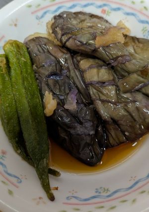 揚げだしなす🍆とオクラの麺つゆ漬け✨️-レシピのメイン写真