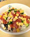手巻寿司の余ったネタを使って☆チラシ丼