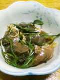 水蓮菜とカツオの台湾風