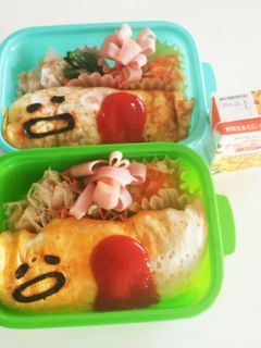 ぐでだまオムライス弁当-レシピのメイン写真