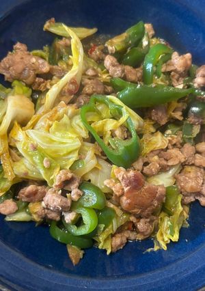 粗挽き挽肉のホイコーロー-レシピのメイン写真