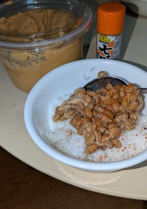 味噌と七味唐辛子の納豆ご飯-レシピのメイン写真