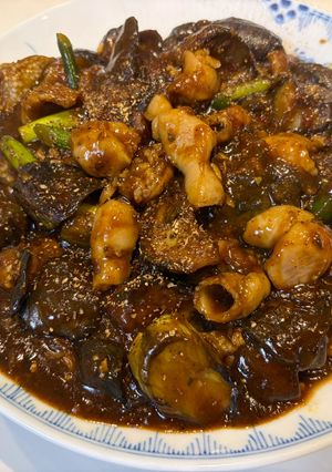 新鮮ホルモンの麻婆茄子-レシピのメイン写真