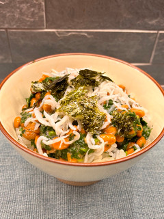モロヘイヤの納豆しらす丼-レシピのメイン写真