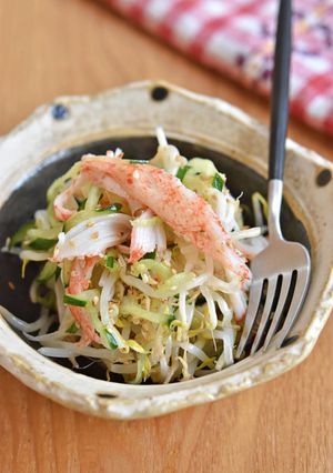 もやしとかにかまのやさしい中華風酢の物-レシピのメイン写真