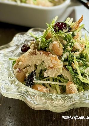 水菜と豆のピリ辛白和え-レシピのメイン写真