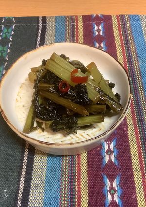 野沢菜の油炒め-レシピのメイン写真