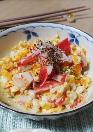 海鮮バター醤油卵サラダ※簡単朝ご飯お弁当-レシピのメイン写真