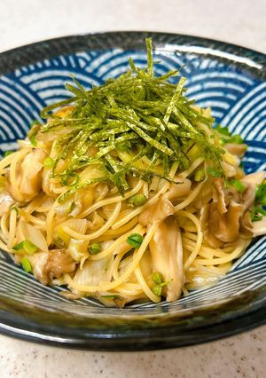 長ネギと舞茸と実山椒のパスタ-レシピのメイン写真