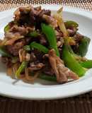 牛肉とピーマンの牡蠣だし醤油炒め