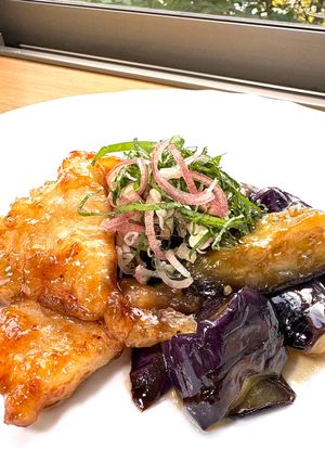 【簡単夕食】柔らか鶏胸肉と茄子のさっぱり煮-レシピのメイン写真