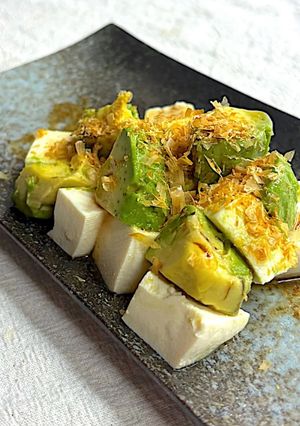居酒屋風！簡単！アボカドと豆腐のおつまみ-レシピのメイン写真