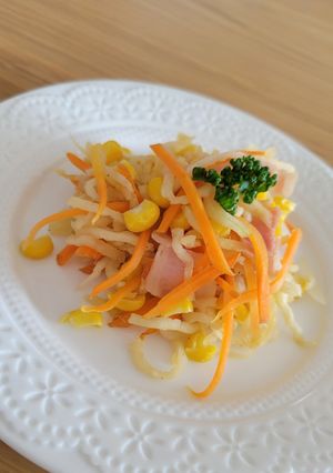 お弁当にかわいい💛切干し大根の炒めサラダ-レシピのメイン写真