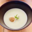 ナスのすり流し 胡麻豆腐の椀種