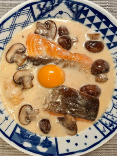 鮭とマッシュルームのクリーム煮-レシピのメイン写真