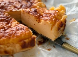 スライスチーズで！バスク風チーズケーキ-レシピのメイン写真