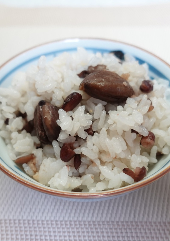 栗と小豆のほっこりご飯-レシピのメイン写真