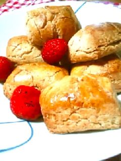 いちごを入れて、米粉さっくりスコーン-レシピのメイン写真