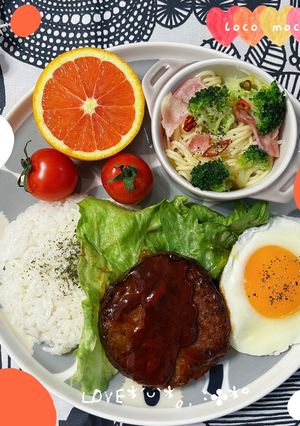 簡単！美味しい！ロコモコ丼-レシピのメイン写真