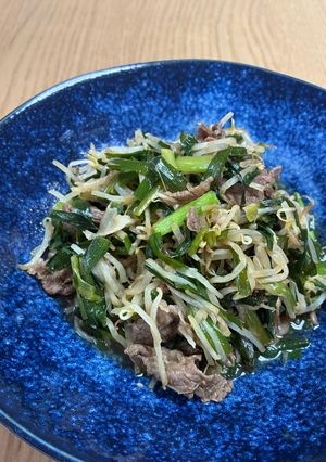 牛肉のニラもやし炒め-レシピのメイン写真