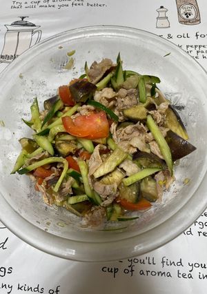 暑〜い夏にピッタリ‼️冷製豚肉サラダ【四毒抜き】-レシピのメイン写真
