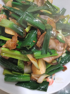 葉たまねぎと豚こま肉のゴマ油醤油炒め-レシピのメイン写真