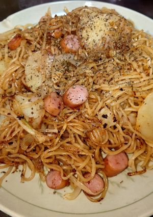 コンソメパンチ味焼きそば-レシピのメイン写真